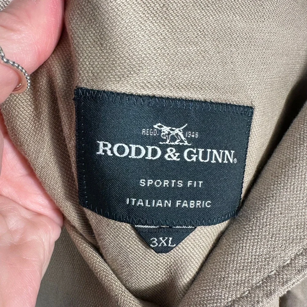 NEW Rodd & Gunn Golden Court SF Jacket Khaki Linen Blend Blazer Mens XXXL $398
